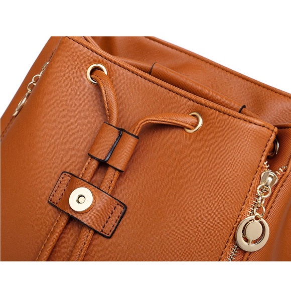 Fashion Shoulder Bag Rucksack PU Leather - Picture 2 of 4